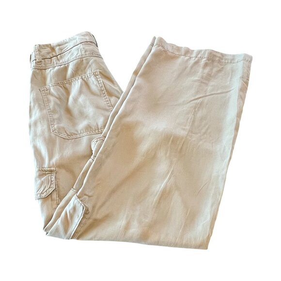 SO Green Khaki Wide Leg High Waisted Cargo Pants - Picture 9 of 9